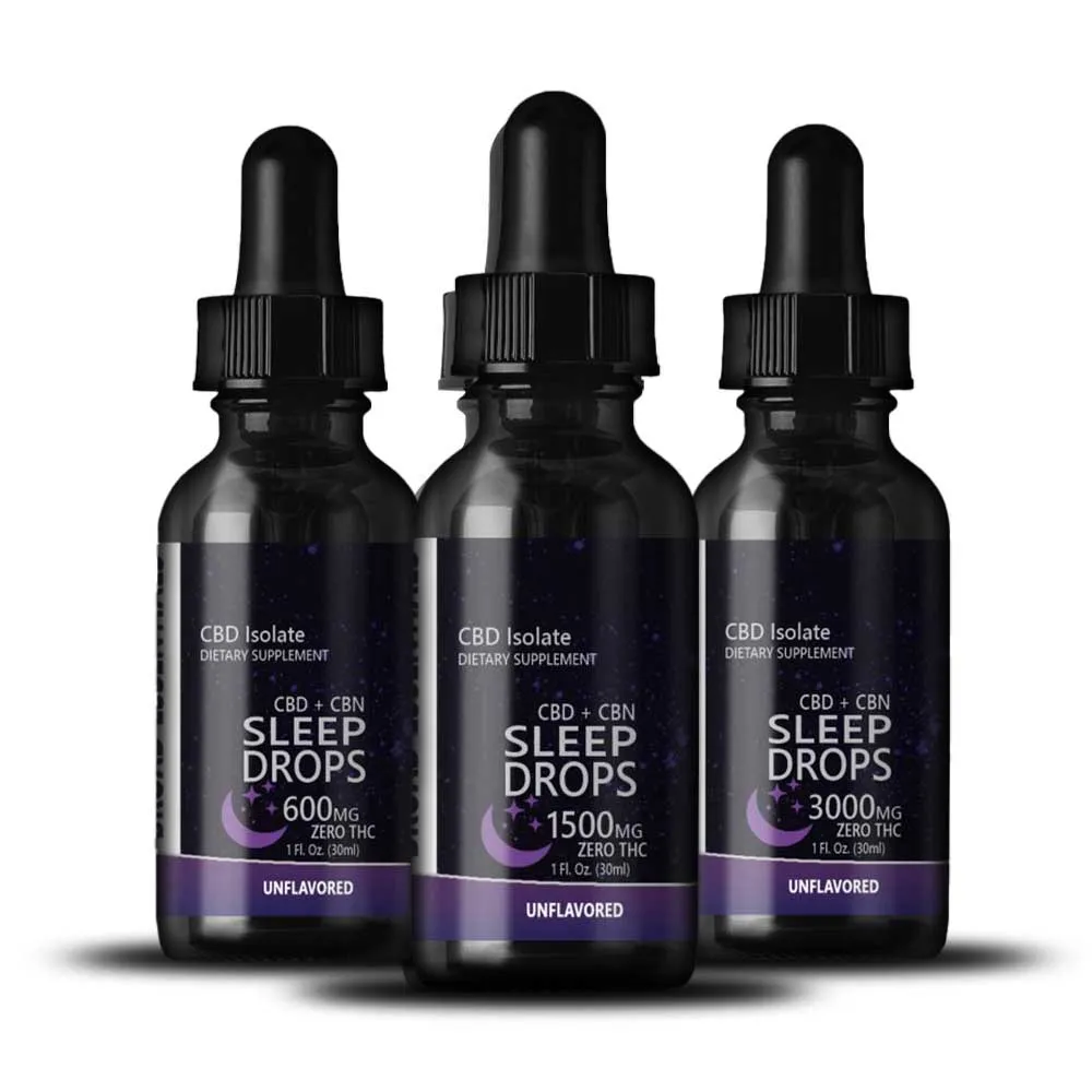 CBD Isolate Sleep Tinctures by Broad Essentials | Isolate CBD Sleep Tinctures | 600mg, 1500mg & 3000mg