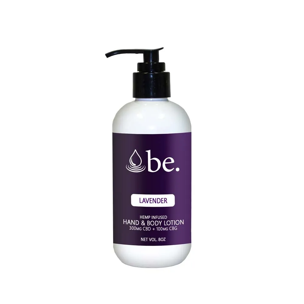 Lavender CBD Lotion with CBG | Lavender Hemp Body Lotions with CBG | 300mg CBD + 100mg CBG | Broad Essentials