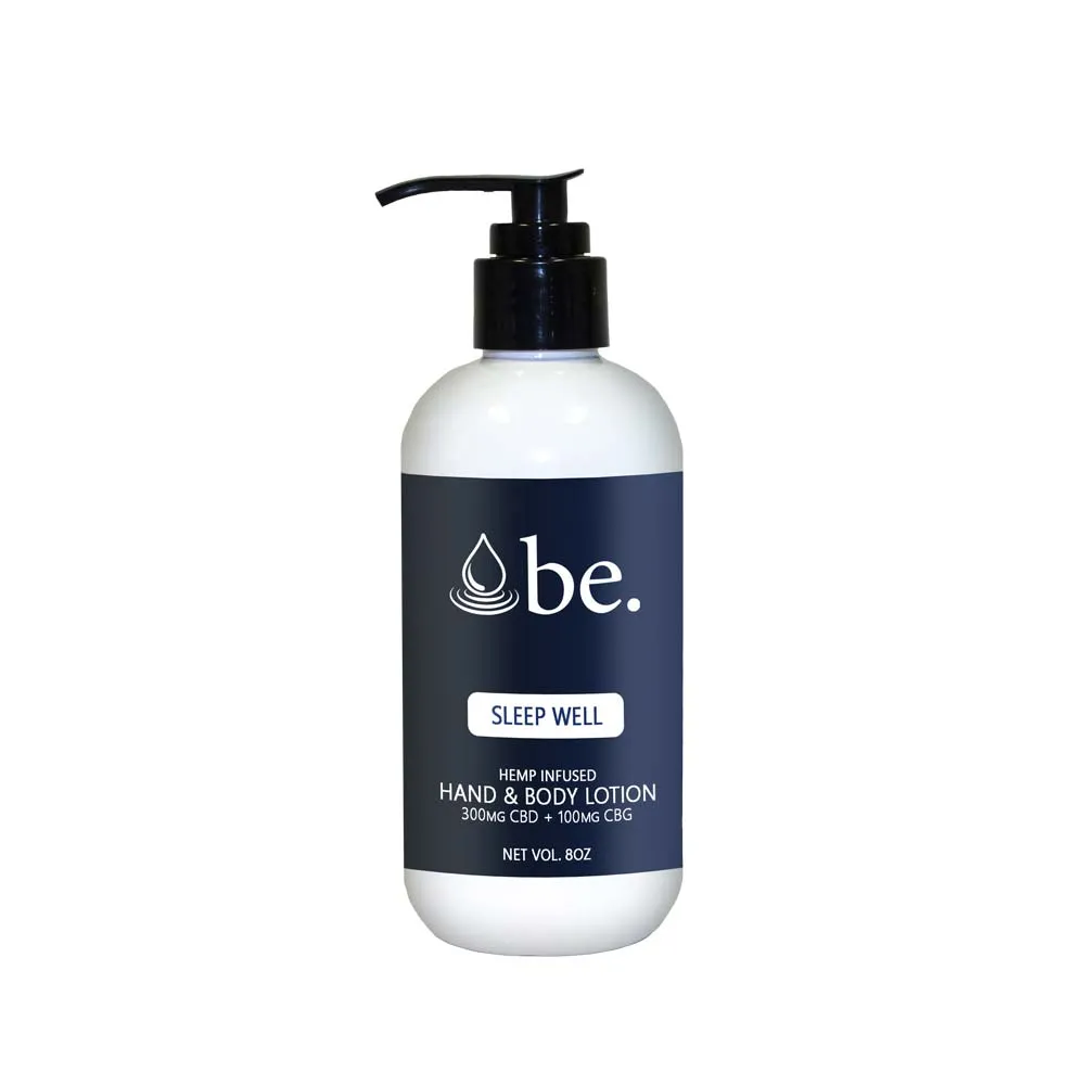 Sleep Well CBD Lotion with CBG | Sleep Well Hemp Body Lotions with CBG | 300mg CBD + 100mg CBG | Broad Essentials