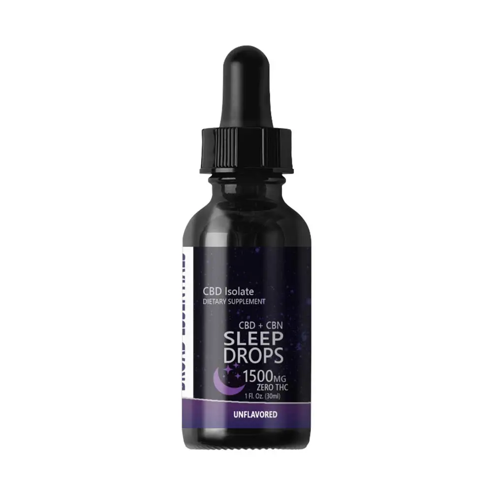 CBD Isolate Sleep Tinctures by Broad Essentials | Isolate CBD Sleep Tinctures | 1500mg Natural